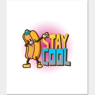 Dabbing Hot Dog Posters and Art